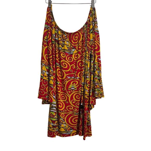 Revolve Voom By Joy Han Women L Hanna Long Sleeve Dress Red Bold Bright - Picture 9 of 9